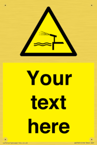 Custom warning water cannon